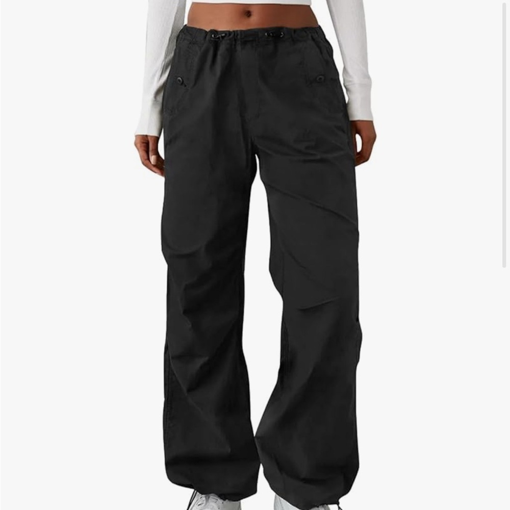 Black Parachute Cargo Pants